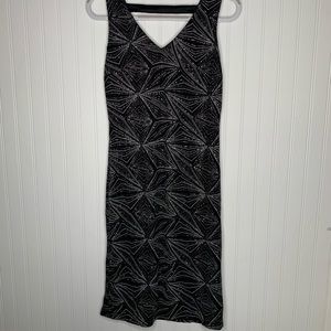 Cloth & People black silver sheath cocktail sz L